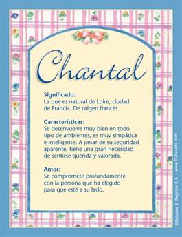 Significado del nombre Chantal