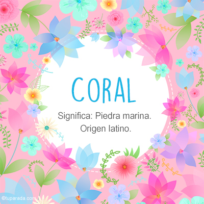 Significado Nombre Coral