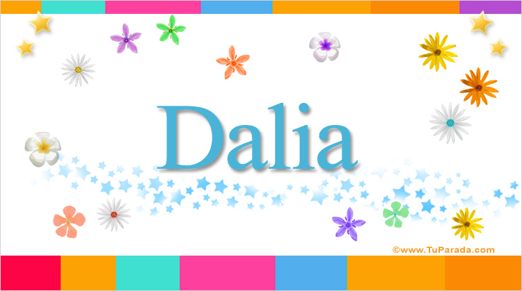 Nombre Dalia, Imagen Significado de Dalia