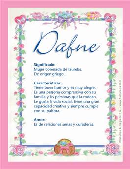 Significado del nombre Dafne
