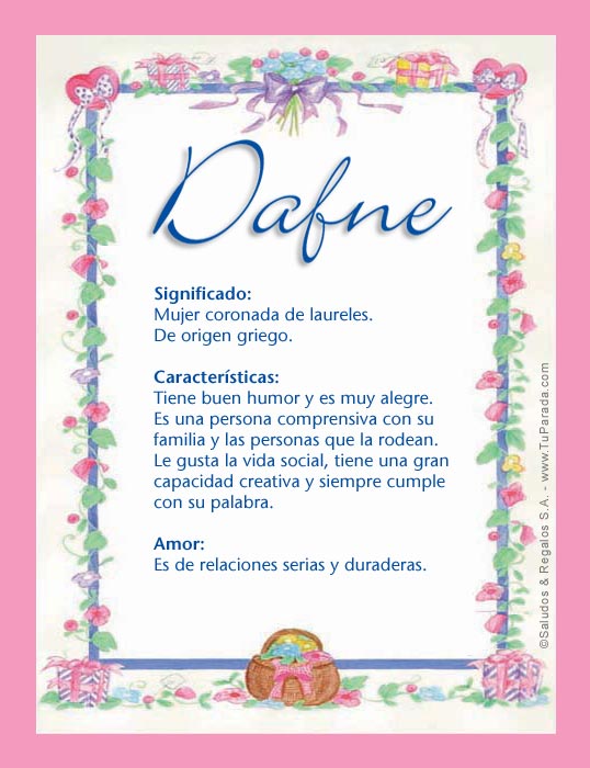 Dafne D, tarjetas Dafne D, tarjetas