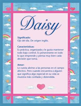 Significado del nombre Daisy