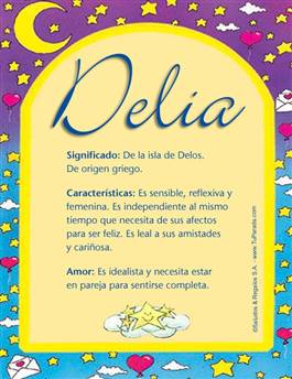 Significado del nombre Delia