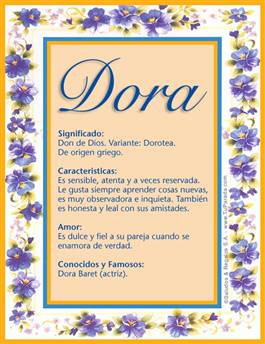 Significado del nombre Dora