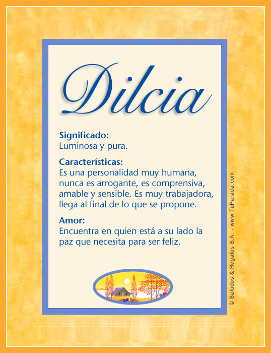 Tarjeta - Dilcia