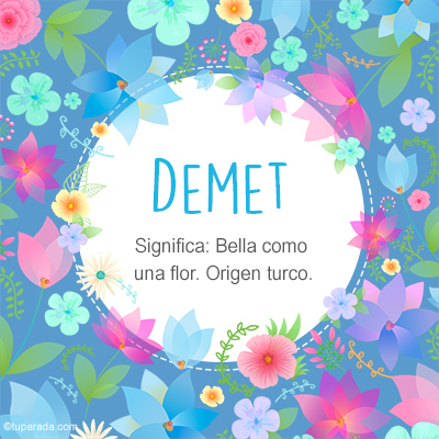 Significado Nombre Demet