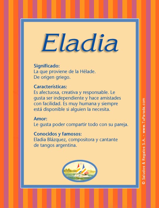 Tarjeta - Eladia
