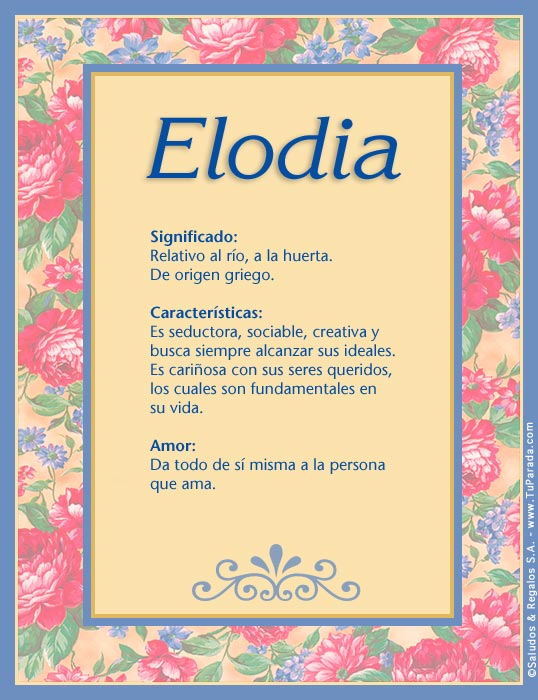 Tarjeta - Elodia