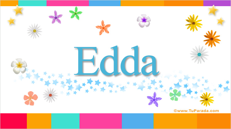 Nombre Edda, Imagen Significado de Edda