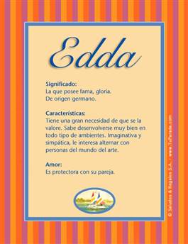 Significado del nombre Edda