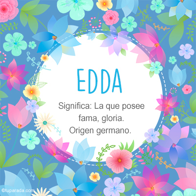 Significado Nombre Edda