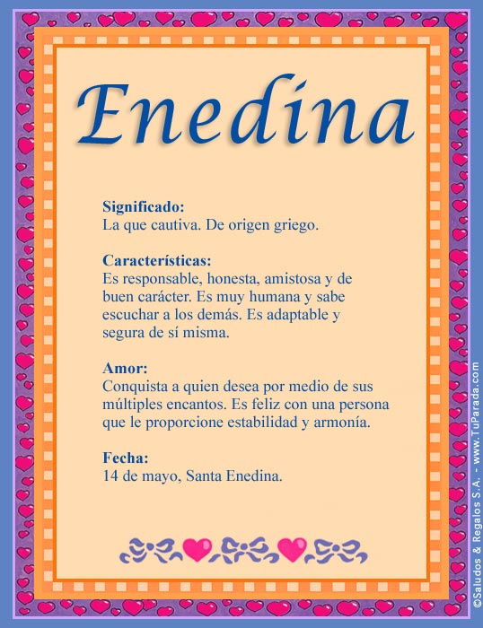 Tarjeta - Enedina