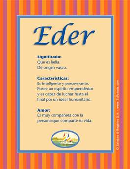 Significado del nombre Eder