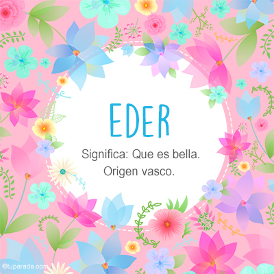 Significado Nombre Eder