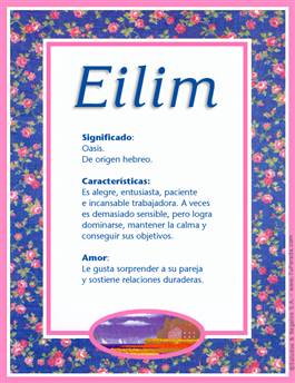 Significado del nombre Eilim