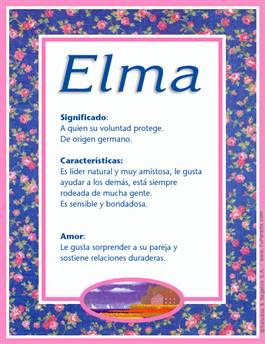 Significado del nombre Elma