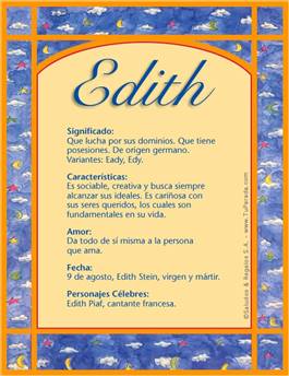 Significado del nombre Edith