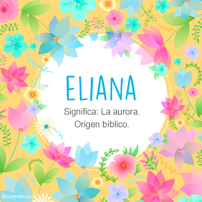 Significado Nombre Eliana