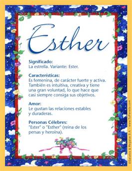 Significado del nombre Esther