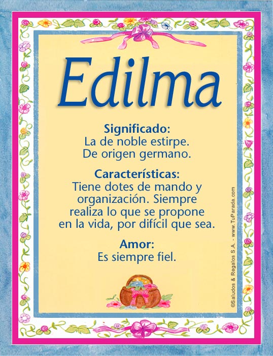 Tarjeta - Edilma