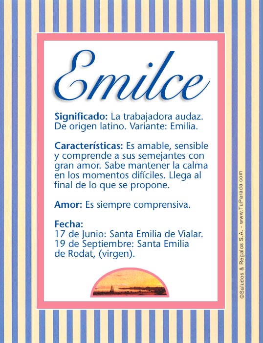 Tarjeta - Emilce