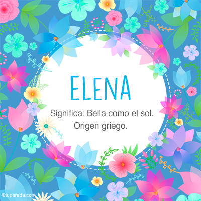 Significado Nombre Elena