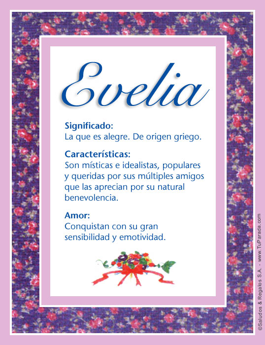 Tarjeta - Evelia