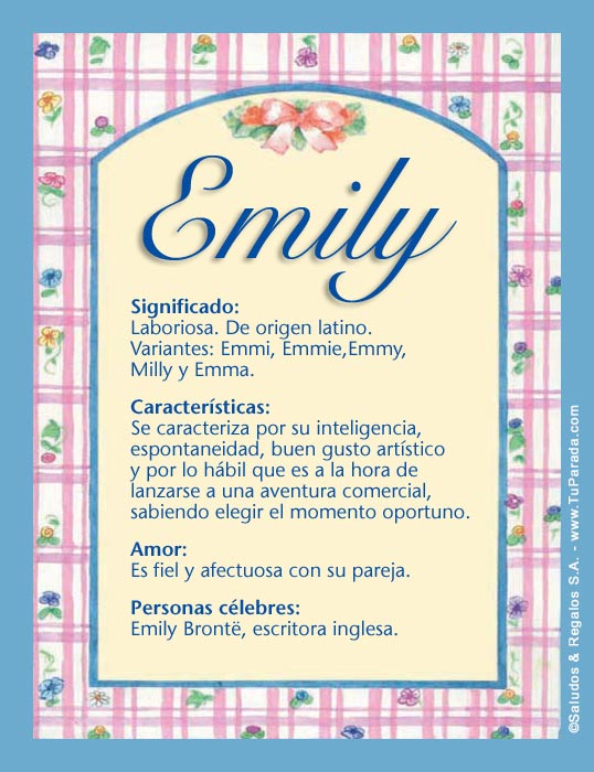 Tarjeta - Emily