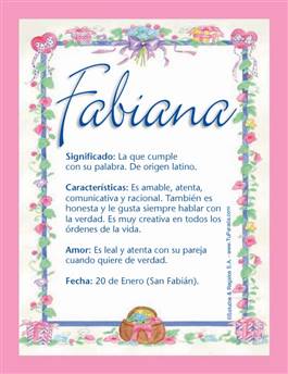 Nombre Fabiana