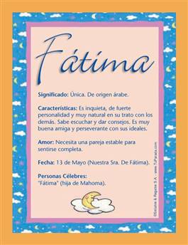 Nombre Fátima