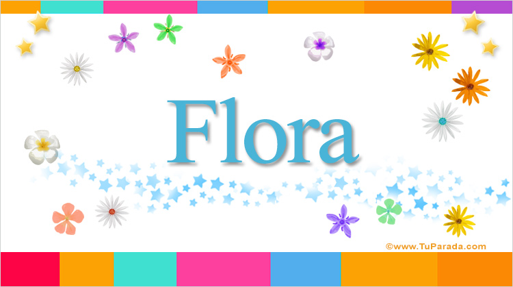 Nombre Flora, Imagen Significado de Flora