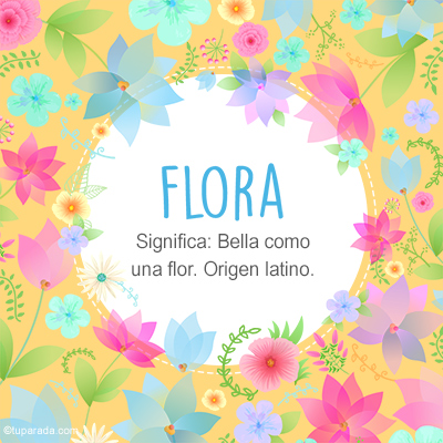 Significado Nombre Flora