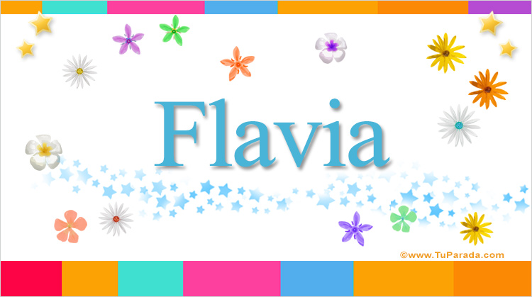 Nombre Flavia, Imagen Significado de Flavia