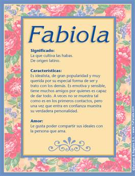 Significado del nombre Fabiola