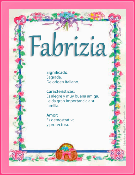 Tarjeta - Fabrizia