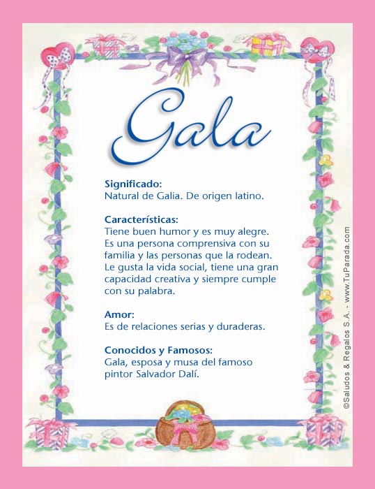 Tarjeta - Gala