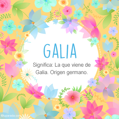 Significado Nombre Galia