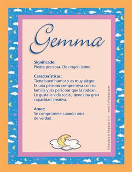 Significado del nombre Gemma