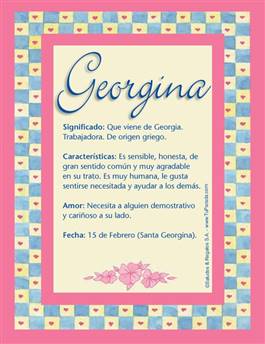 Significado del nombre Georgina