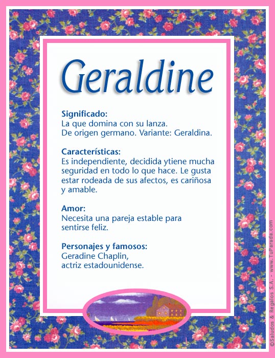 Tarjeta - Geraldine