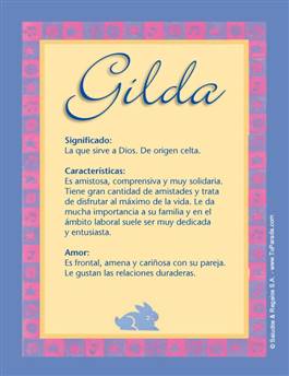 Nombre Gilda