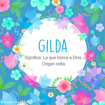 Significado Nombre Gilda