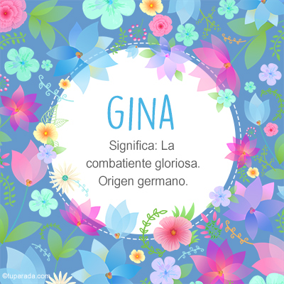Significado Nombre Gina