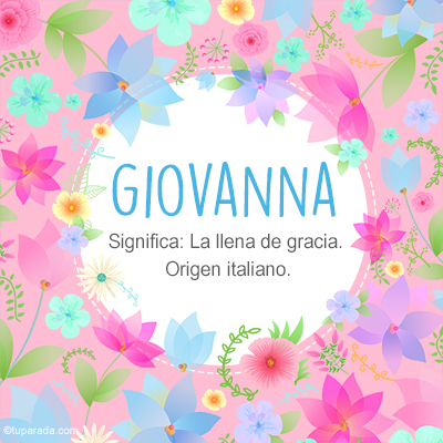 Significado Nombre Giovanna