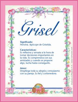 Significado del nombre Grisel