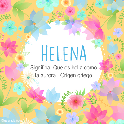 Significado Nombre Helena