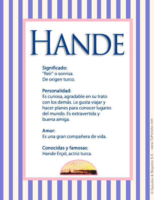 Tarjeta - Hande