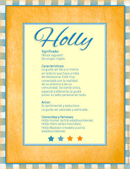 Significado del nombre Holly