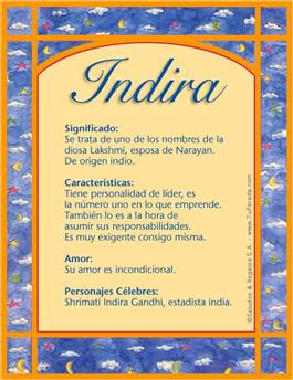 Significado del nombre Indira