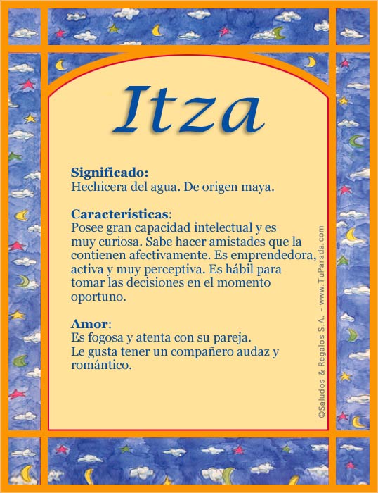 Tarjeta - Itza